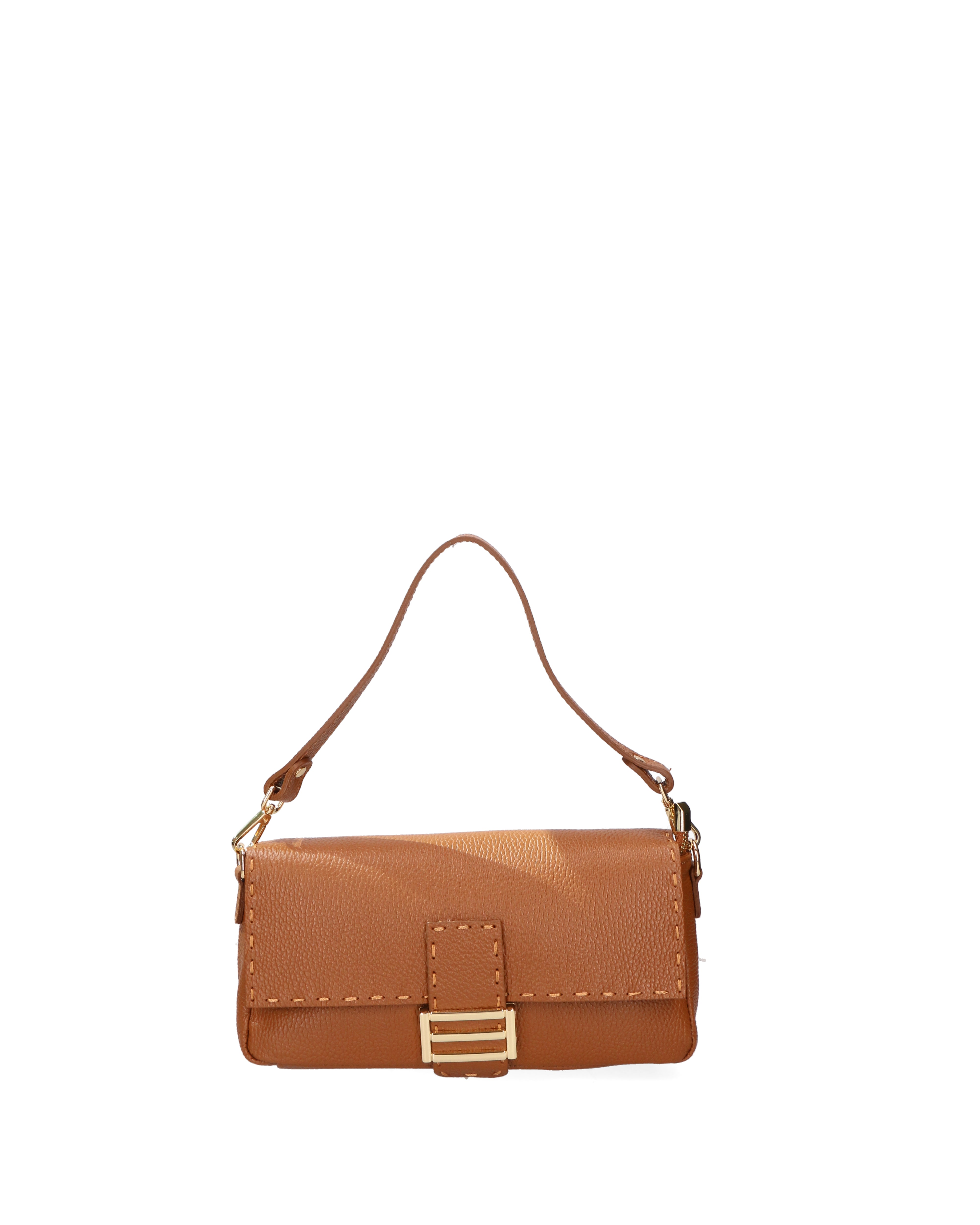 Wally Borsa a spalla da donna Vera pelle 06869-D17 CUOIO Gave Lux