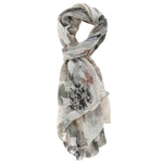 Tea L2031-TAUPE Foulard unisex in cotone e seta Gave Lux