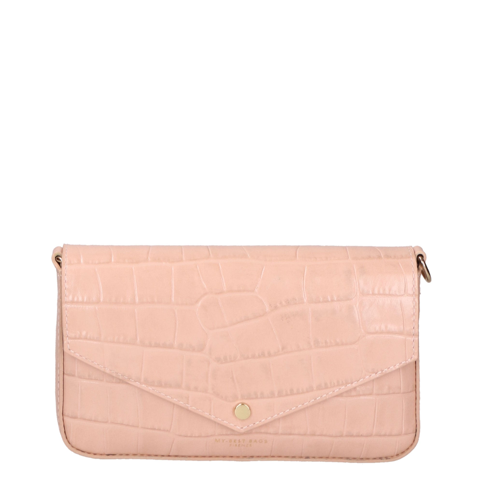 Borsa a mano da donna Vera pelle croco MYB-7021-SS-C13 ROSA My Best Bag