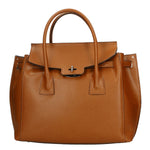 Dayana Borsa a mano da donna Vera pelle 7705-P 608 CUOIO SCURO DARK COGNAC Gave Lux