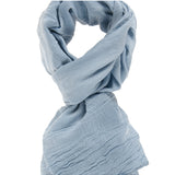 Thea L2035-BLU JEANS Foulard unisex Cotone e Seta Gave Lux
