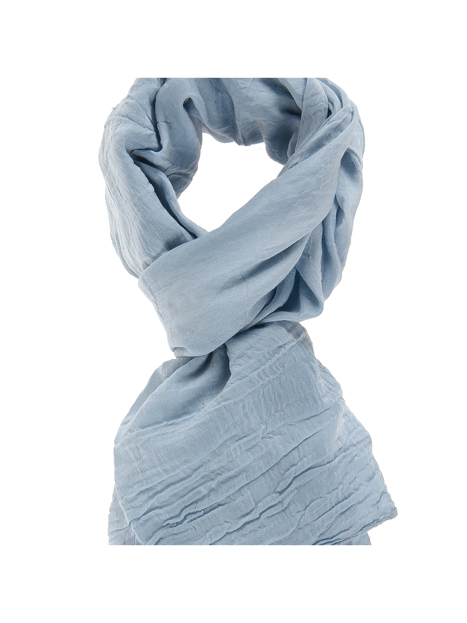 Thea L2035-BLU JEANS Foulard unisex Cotone e Seta Gave Lux