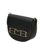 Borsa a tracolla da donna 100% pelle MYB-8009-FW-NERO My Best Bag