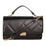 Vita Borsa a spalla da donna Vera pelle 06879-S28 NERO Gave Lux