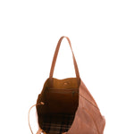 Borsa a mano unisex vera pelle Made in Italy 4611-MIELE Alessia Firenze