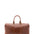 Borsa da viaggio unisex vera pelle 100% cotone 4546-MARRONE Alessia Firenze