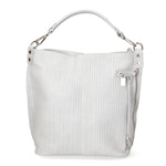 Elga Borsa a spalla da donna Vera pelle 80051-GRIGIO Gave Lux