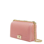 Borsa a mano da donna 100% Pvc FLAT M BALL-MAUVE + LIGHT GOLD Marc Ellis
