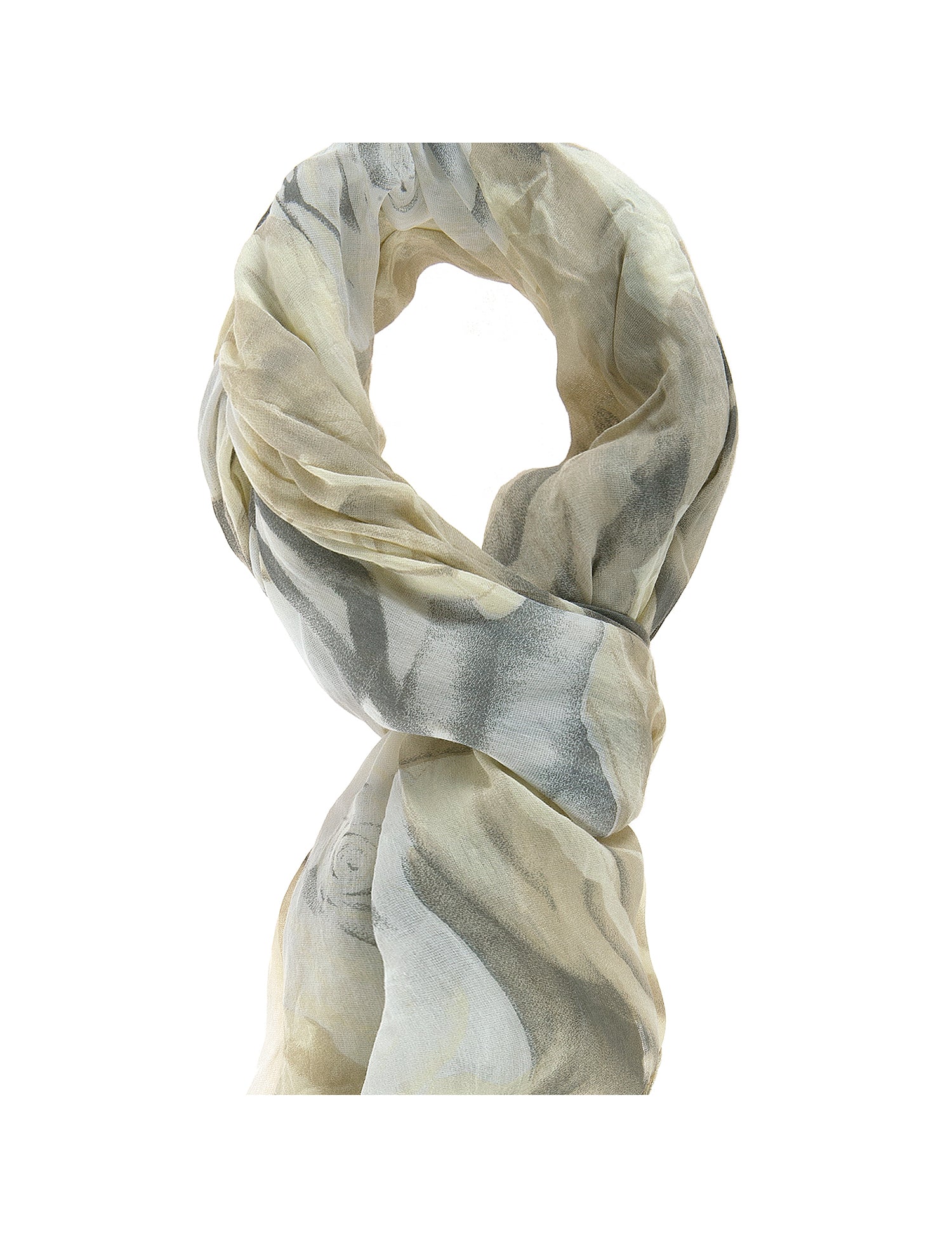 Tosca L2041-GIALLO Foulard unisex in cotone e seta Gave Lux