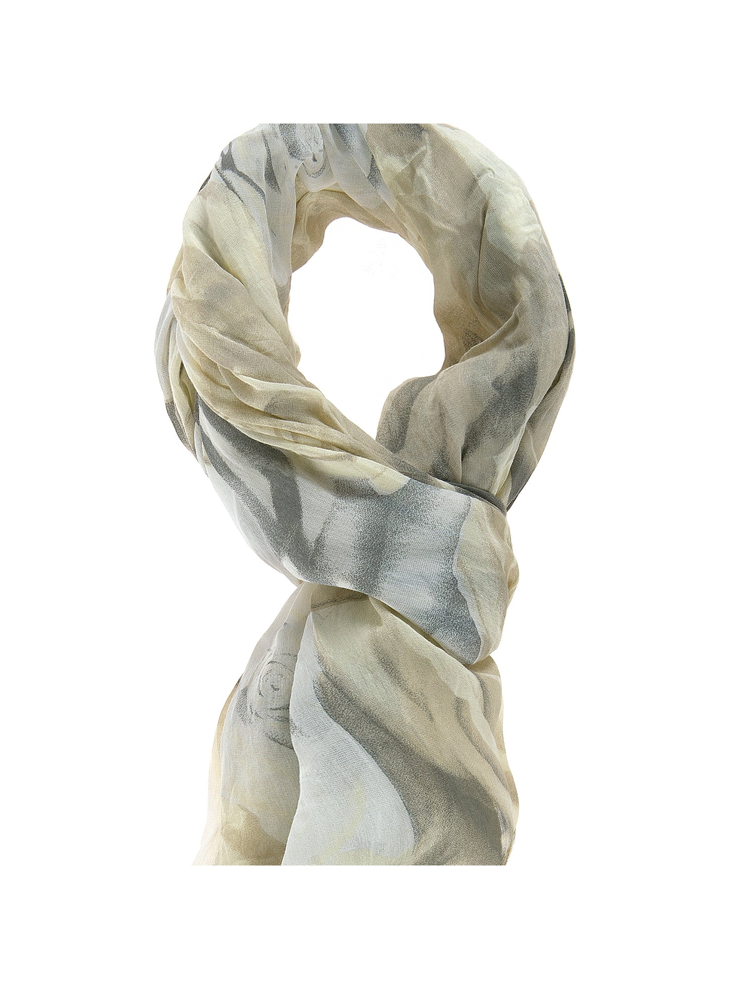 Tosca L2041-GIALLO Foulard unisex in cotone e seta Gave Lux