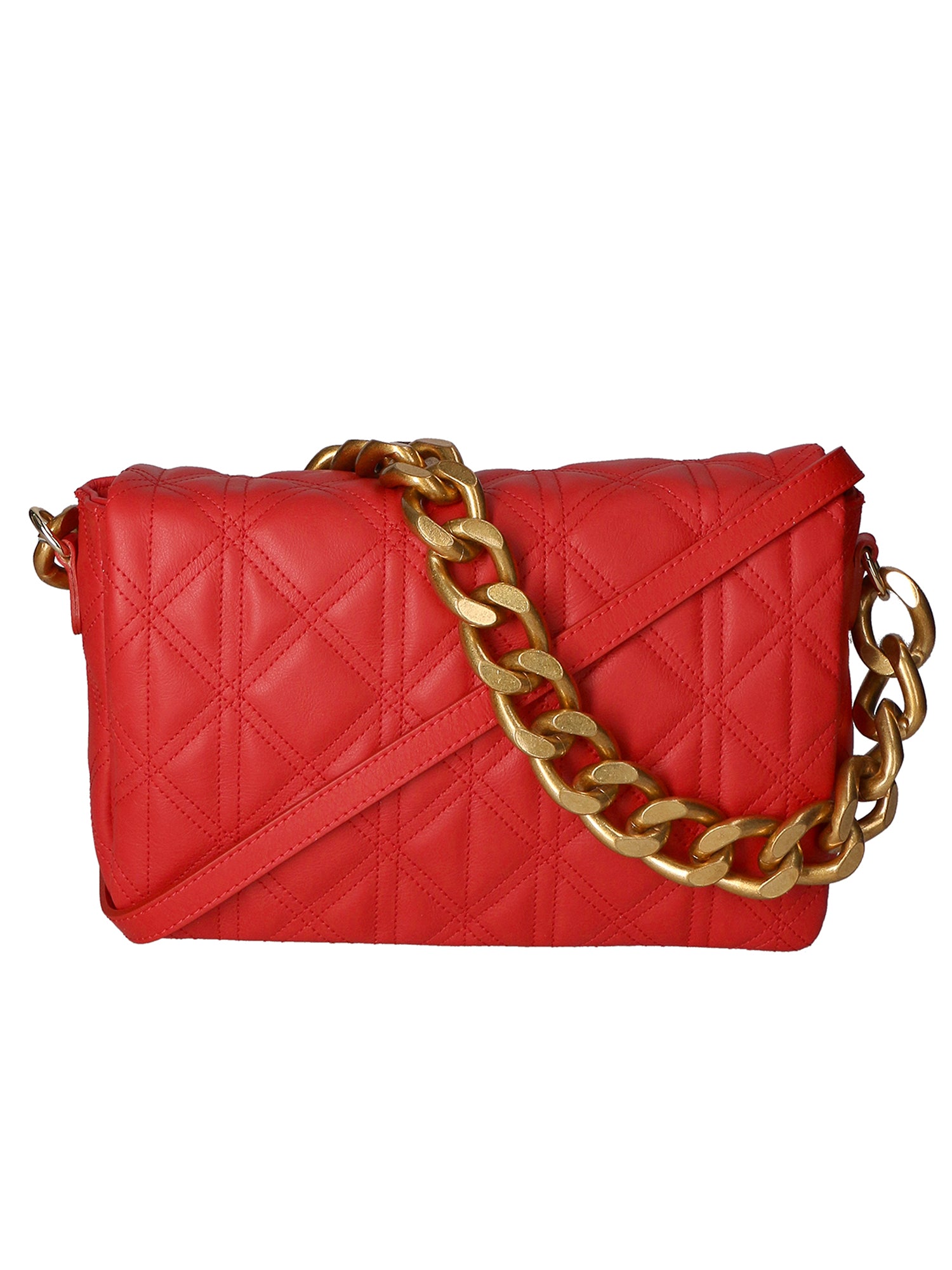 Aurélia Borsa a spalla da donna Vera pelle 04542-S58 ROSSO FUOCO Gave Lux