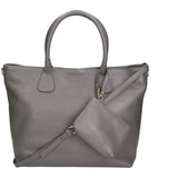 Sylvie Unisex Handbag in Genuine Leather Made in Italy 34x30x9 cm
