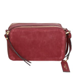 Borsa a tracolla da donna Vera pelle e suede MYB-6019-FW-04121 BORDO My Best Bag