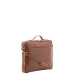 Borsa a mano unisex in vera pelle Made in Italy 4542-MARRONE Alessia Firenze