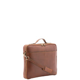 Borsa a mano unisex in vera pelle Made in Italy 4542-MARRONE Alessia Firenze