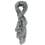 Serafina L1018-GRIGIO Foulard unisex in cotone e seta Gave Lux