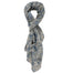 Serafina L1018-GRIGIO Foulard unisex in cotone e seta Gave Lux