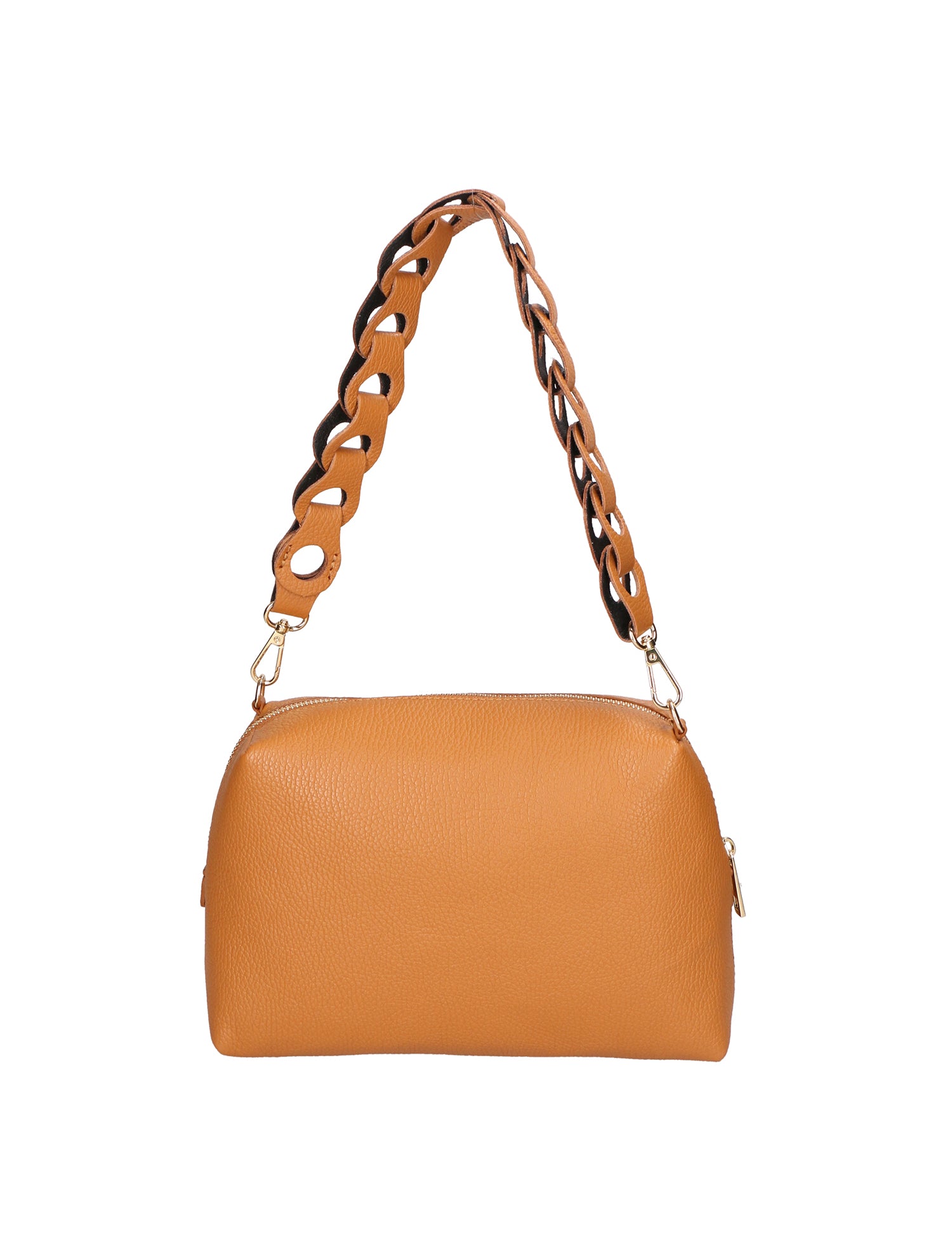 Livia Borsa a spalla da donna Vera pelle 06443-CUOIO COGNAC Gave Lux