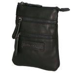 Borsa a tracolla da uomo 100% vera pelle HILB-3190-BLACK NERO Hill Burry
