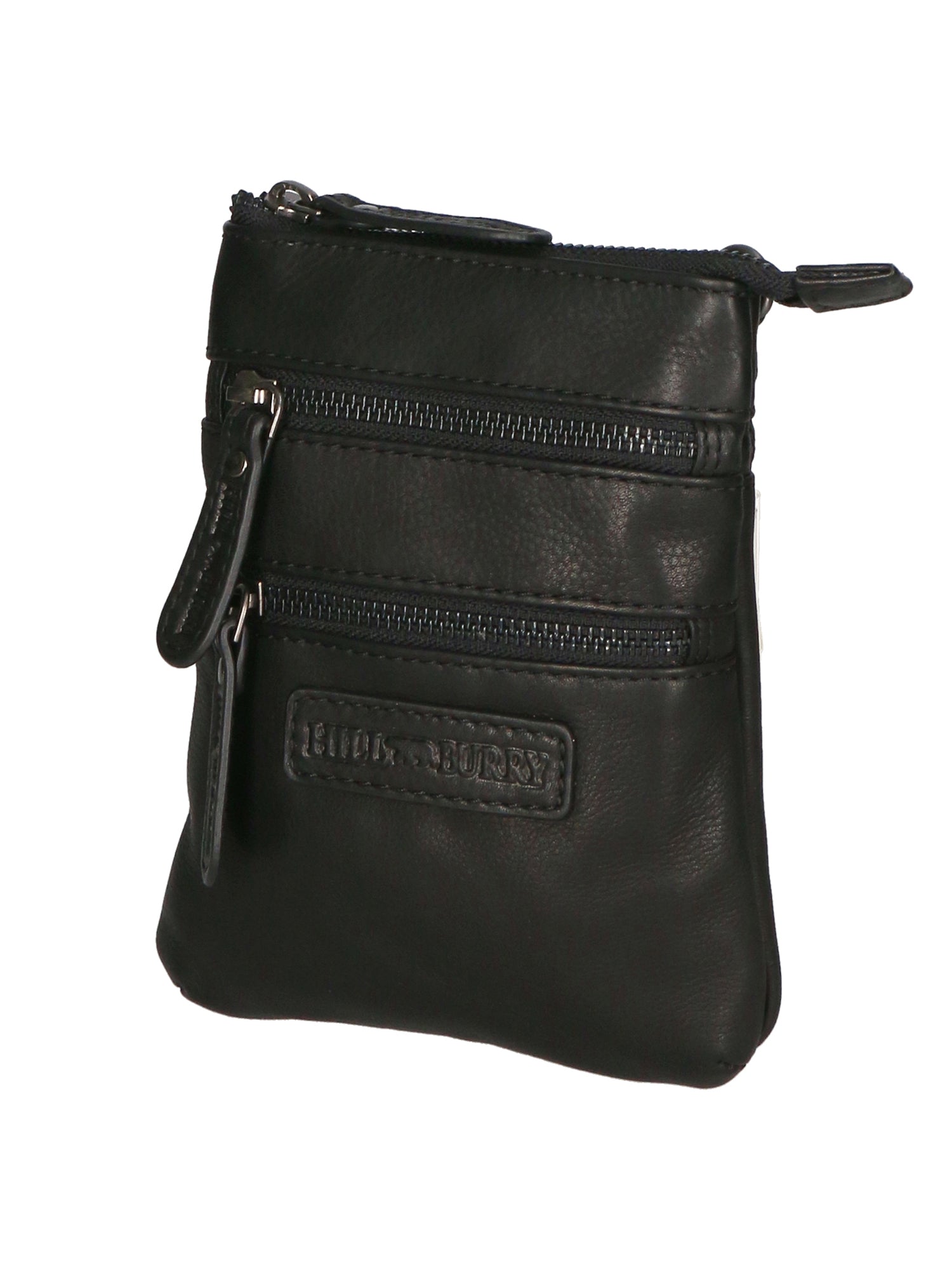 Borsa a tracolla da uomo 100% vera pelle HILB-3190-BLACK NERO Hill Burry