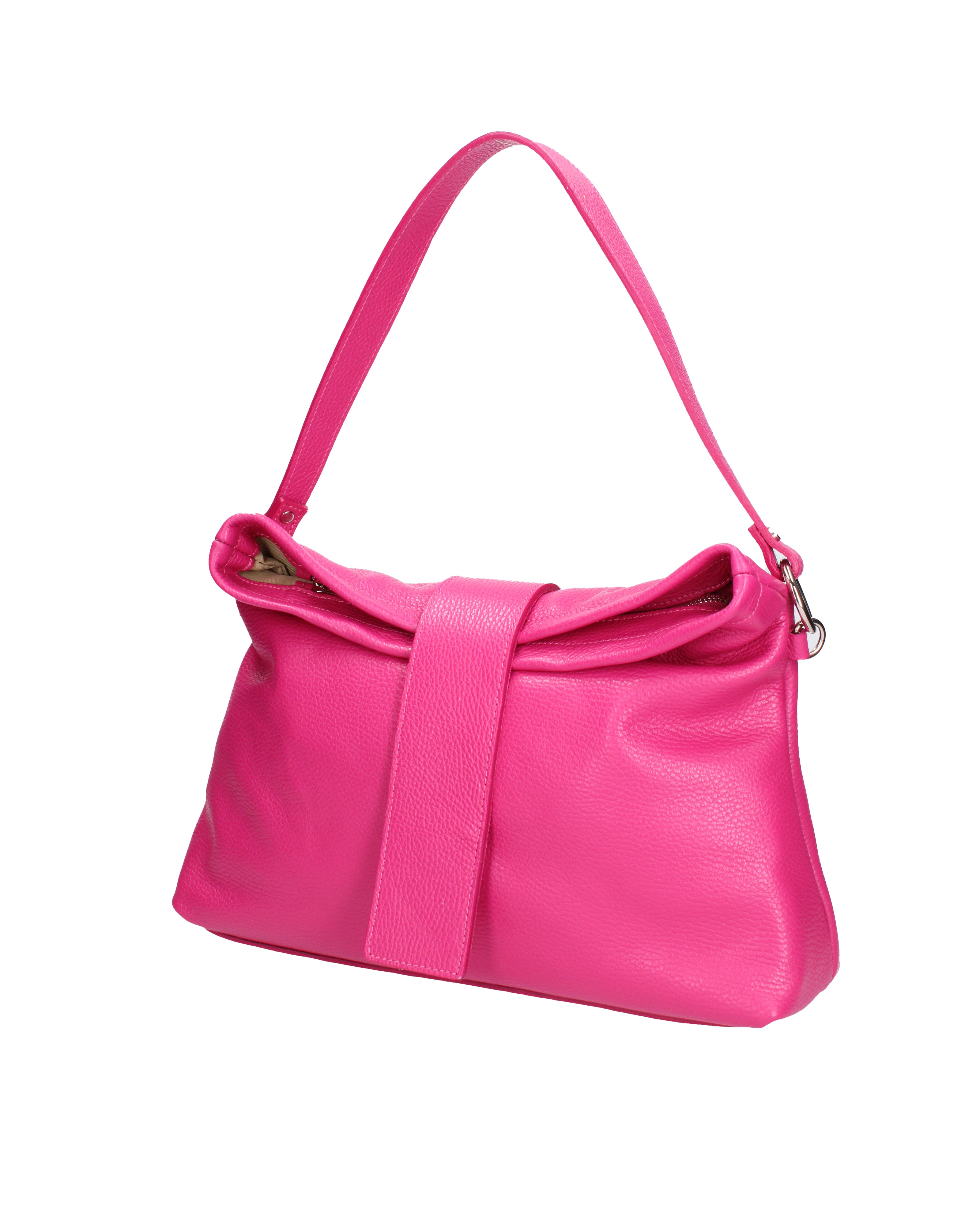 Grace Borsa a spalla da donna Vera pelle 07158-D02 FUXIA Viola Castellani