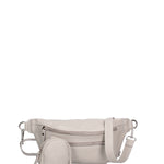 Marsupio da donna in vera pelle 100% pelle 07240-D86 GRIGIO PERLA Roberta Rossi
