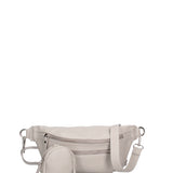 Marsupio da donna in vera pelle 100% pelle 07240-D86 GRIGIO PERLA Roberta Rossi