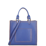 Borsa a mano da donna 100% vera pelle 07262-P 633 BLUETTE Roberta Rossi
