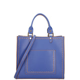 Borsa a mano da donna 100% vera pelle 07262-P 633 BLUETTE Roberta Rossi