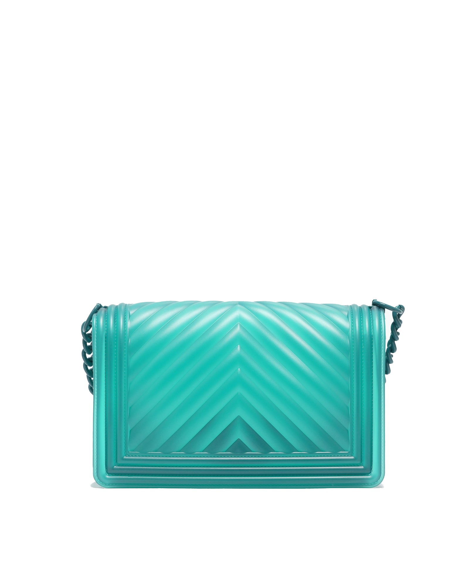 Borsa a mano da donna 100% PVC FLAT M-MARINA BLU Marc Ellis