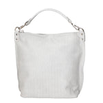 Elga Borsa a spalla da donna Vera pelle 80051-GRIGIO Gave Lux