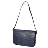 Azzurra Borsa a spalla da donna Vera pelle croco 05699-C26 BLU SCURO Gave Lux
