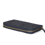 Carmela Portafoglio donna vera pelle Zip 10033-BLU Gave Lux