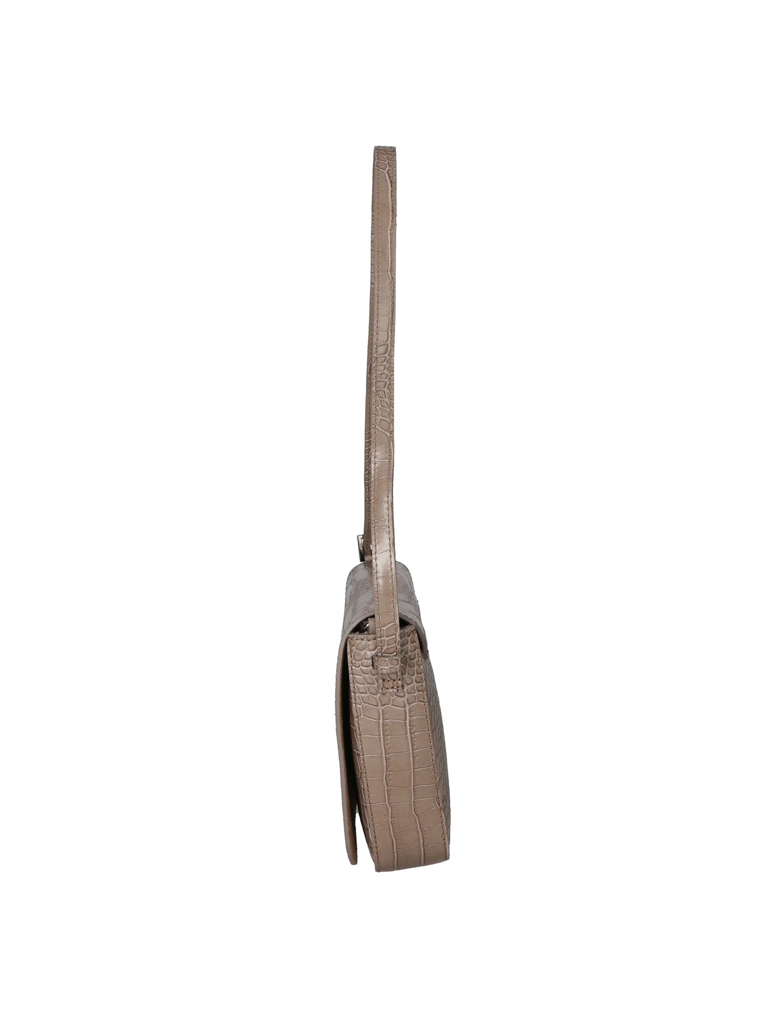 Azzurra Borsa a spalla da donna Vera pelle croco 05699-C40 TAUPE SCURO DARK TAUPE Gave Lux