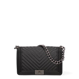 Borsa a mano da donna 100% Pvc FLAT-M 24-BLACK - SATIN CDF Marc Ellis