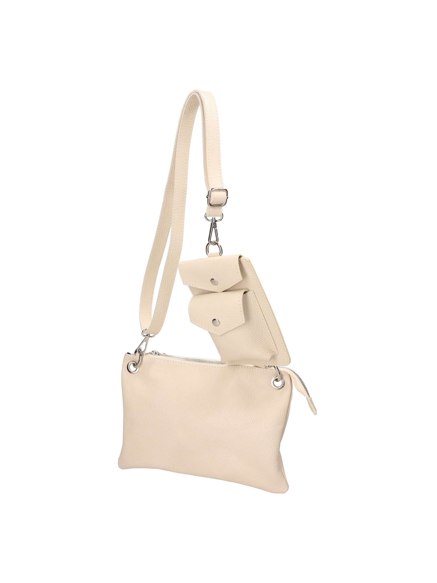Ifigenia Borsa a tracolla da donna Vera pelle 05932-D37 LATTE MILK Gave Lux