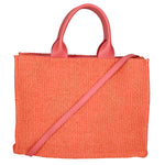 Borsa a mano da donna Misto pelle e tessuto MYB-05117-SS-524+S42 CORALLO My Best Bag