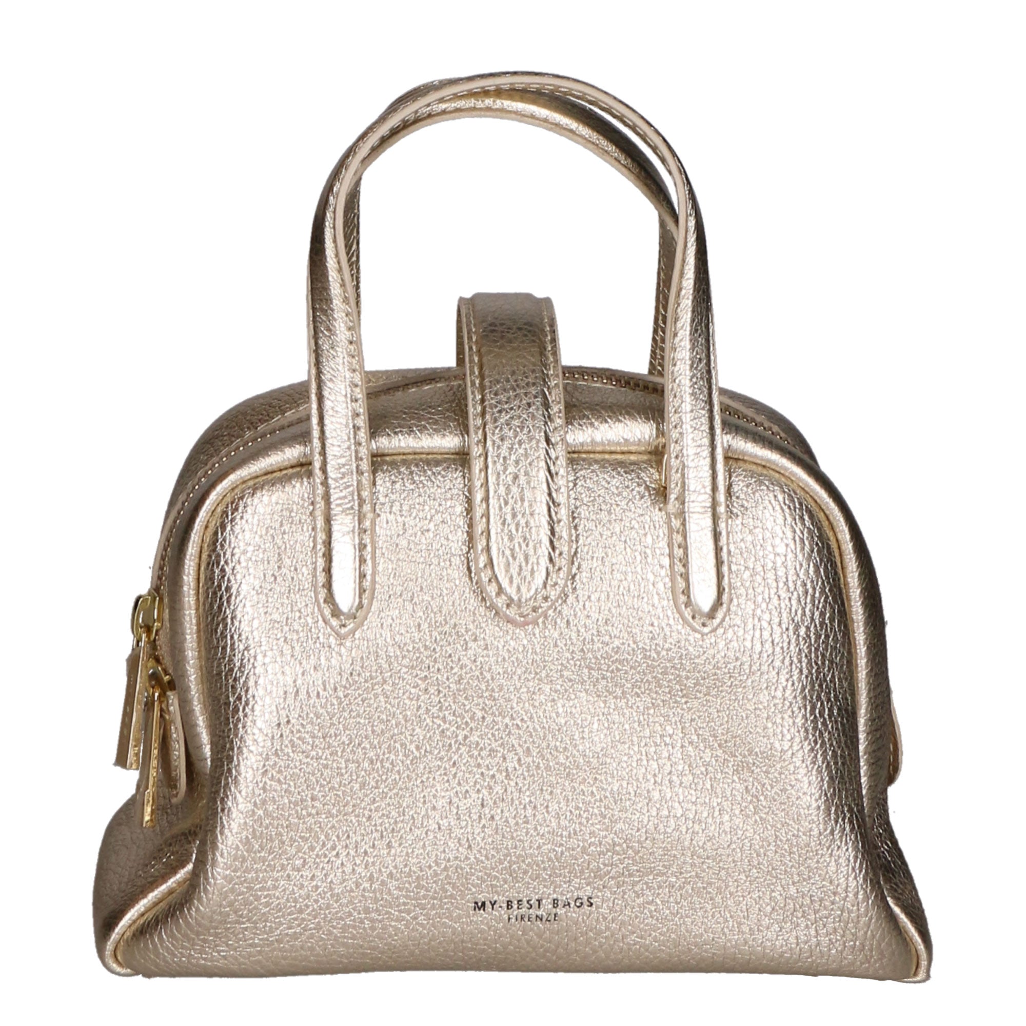 Borsa a mano da donna 100% vera pelle MYB-6008-FW-DL5 PLATINO My Best Bag