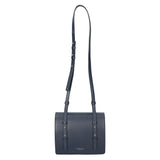 Borsa a tracolla da donna 100% pelle MYB-8003-FW-PL26 BLU NOTTE My Best Bag