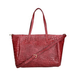 Lorella Borsa a spalla da donna Vera pelle croco 06499-037 BORDO Gave Lux