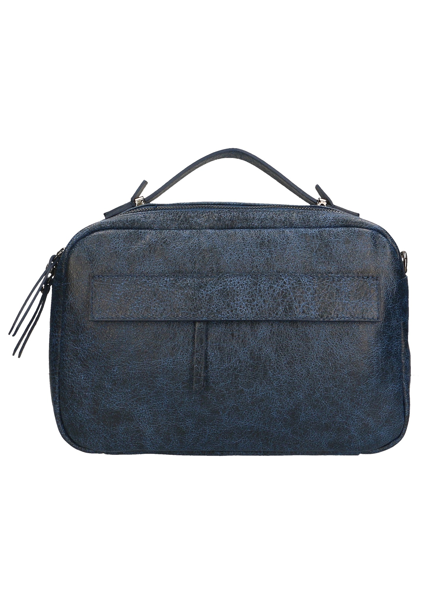 Vera Pelle 6542-BLU BLUE Borsa a mano unisex Modello Avelon Gave Lux