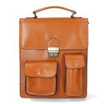 Tancredi Borsa da lavoro unisex in pelle Vera pelle 7013-CUOIO COGNAC Gave Lux