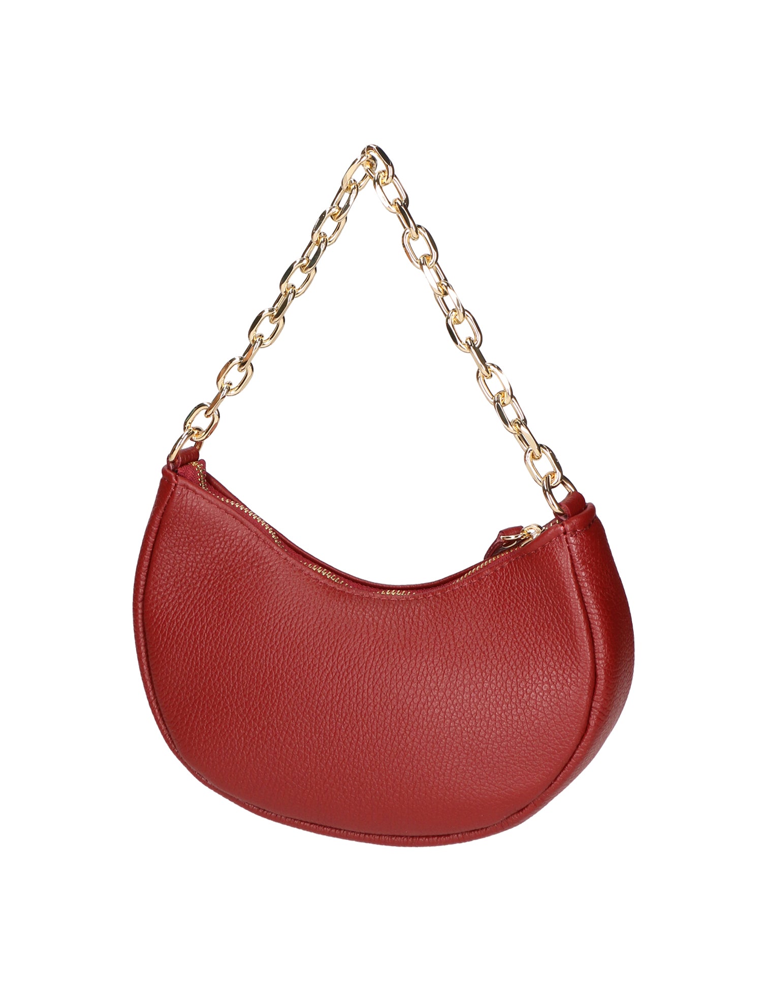 Loreta Borsa a spalla da donna Vera pelle 06511-D10 ROSSO SCURO Gave Lux