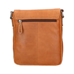 Borsa a tracolla uomo in vera pelle RFID HILB-3102-CUOIO Hill Burry