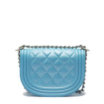Borsa a mano da donna 100% PVC FLAT ZOE-NORSE BLUE + OFF SILVER Marc Ellis