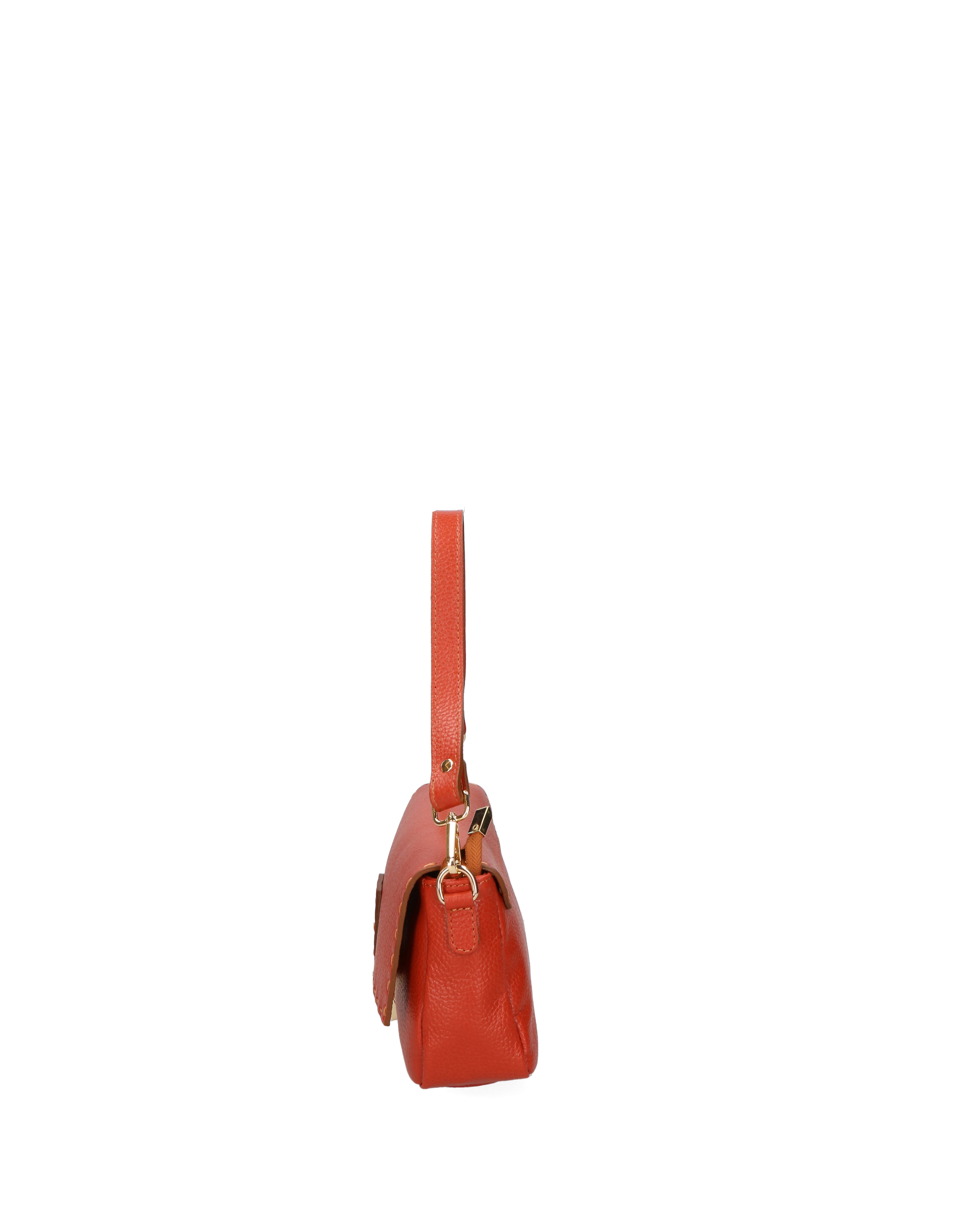 Wally Borsa a spalla da donna Vera pelle 06869-D61 MATTONE Gave Lux