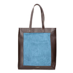 Borsa a mano da donna Pelle e Camoscio MYB-6023-FW-07012 CARTA ZUCCHERO My Best Bag