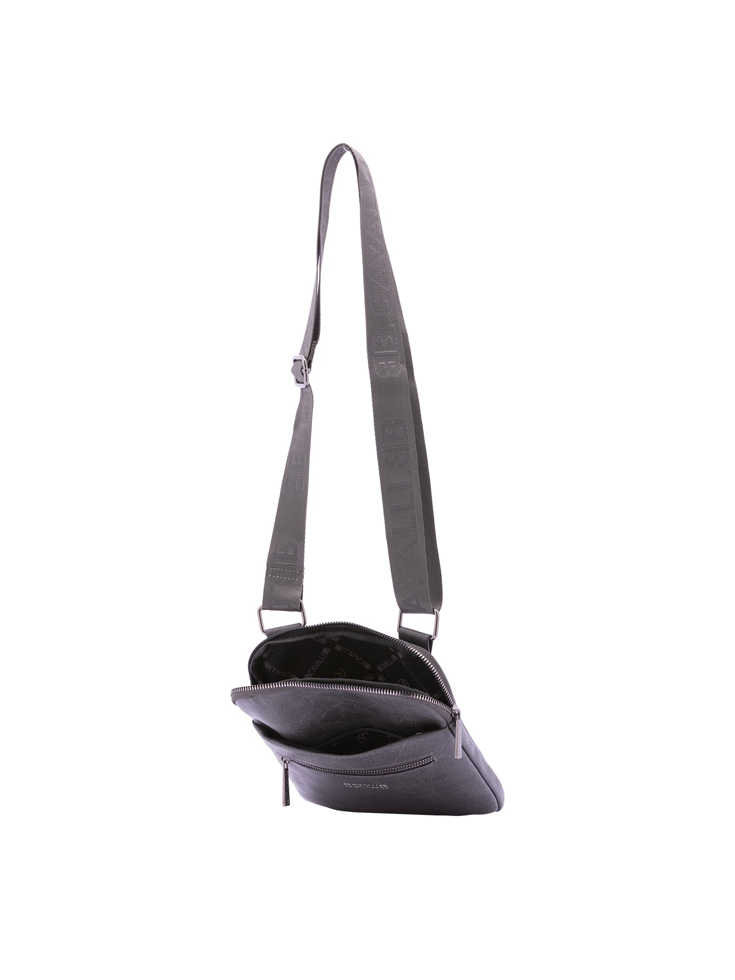 Borsa a tracolla da uomo 100% Poliestere BC1194-GRIGIO B Cavalli