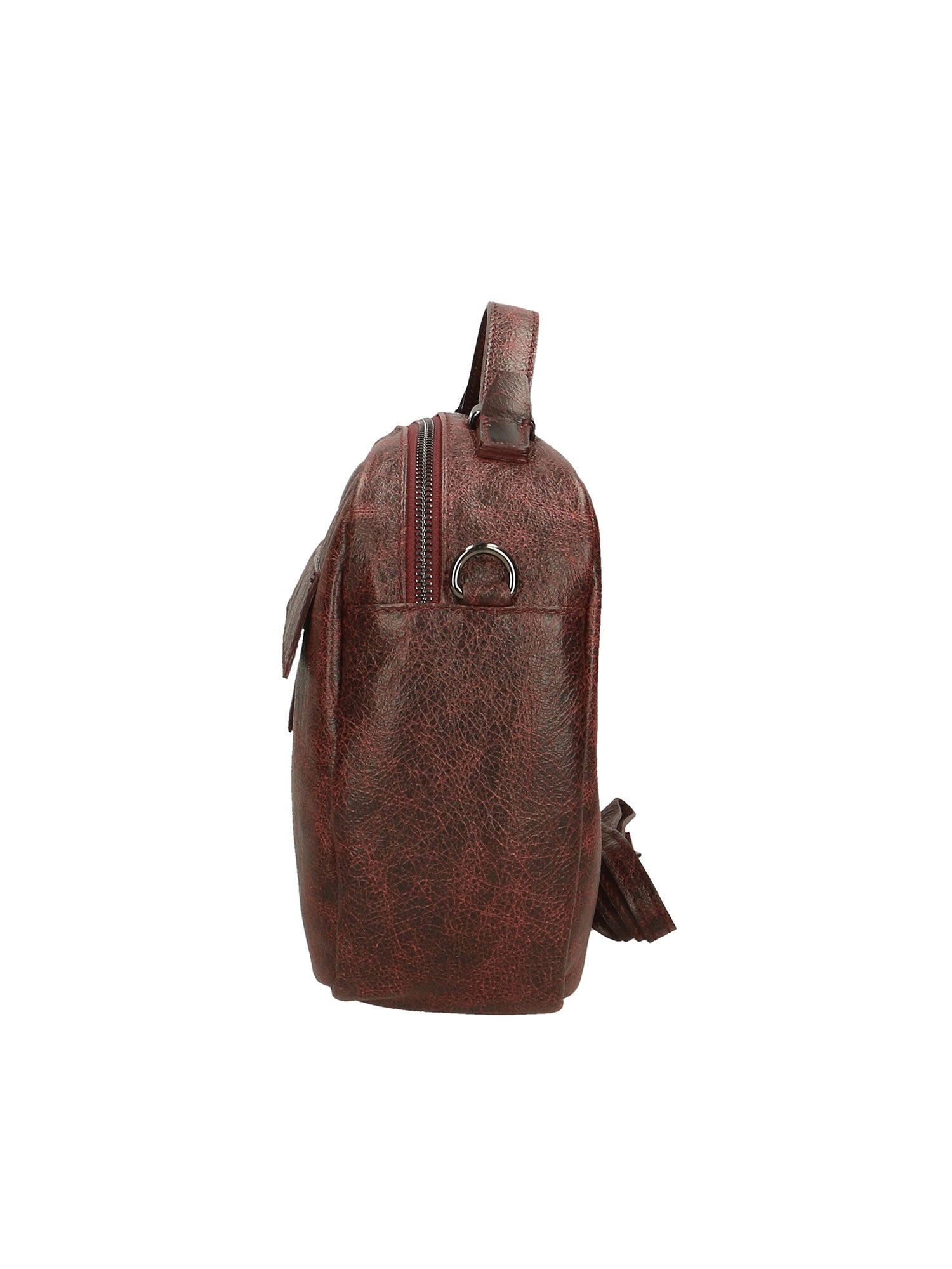 Vera Pelle 6542-BORDO BORDEUX Borsa a mano unisex Modello Avelon Gave Lux