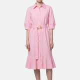 Vestito in Cotone Rosa
